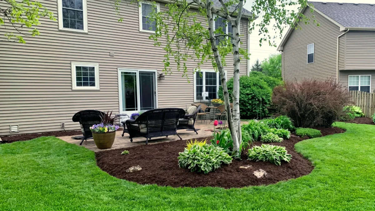 GH Landscaping lawn after service